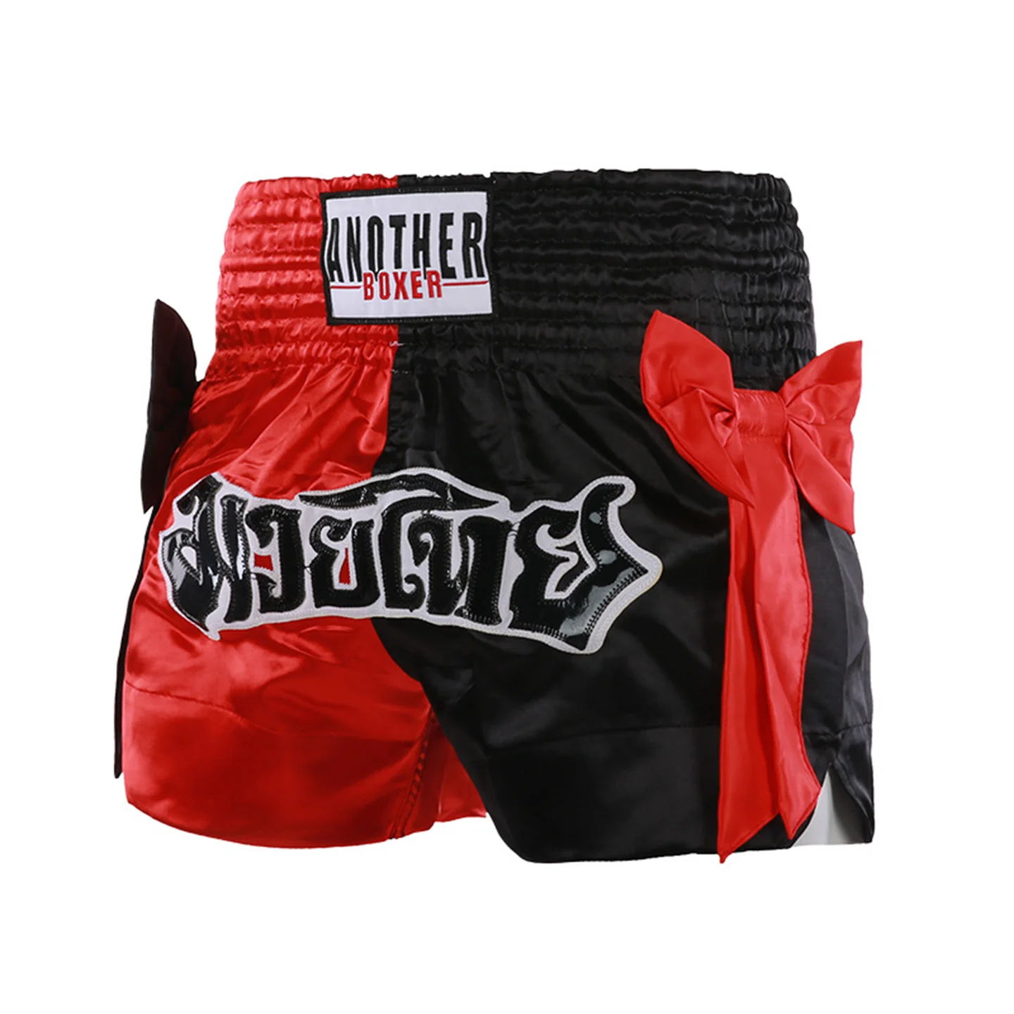 Embroidery Boxing Training Trunks Free Fighting Sanda Half Pants Muay Thai Shorts For Men Women And Childrens Arena Competition