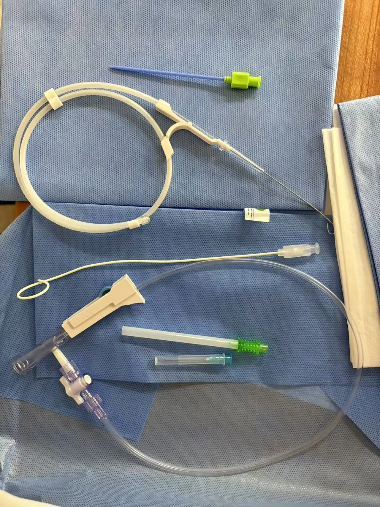 High Flexible Strength Pu Abdominal Cavity Puncture Disposable Pigtail Drainage Catheter Package Kit fast shipping