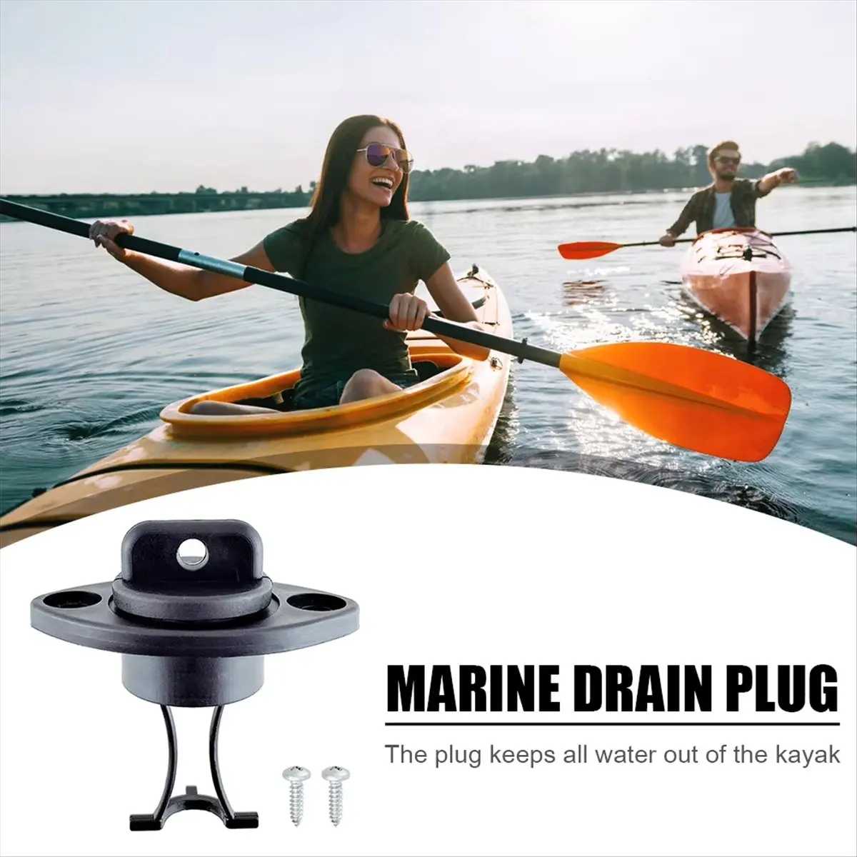 8PCS Universal Boat Garboard Drain Plug Transom Bung Hole Drainage for Kayak Canoe Peddle Boat Accessories