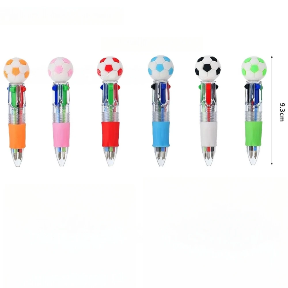 5–50 Stück kreative vierfarbige Stifte mit Fußball-Motiv für Fußballpartys, Karneval, Feiern, Geburtstag, Schulanfang, Vatertagsgeschenk – Detail 5