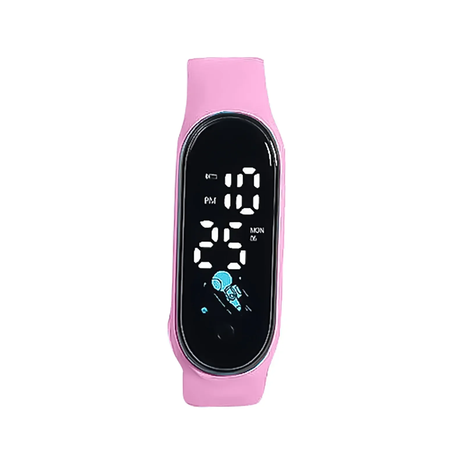 Orologio per bambini cinturino regolabile in tinta unita Led orologio da polso sportivo elettronico digitale per ragazzi e ragazze orologi da polso sportivi