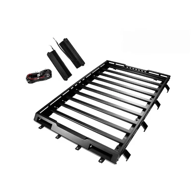 Easy Install Full Aluminum Roof Platform Rack + Hard Shell Roof Top Tent Combo