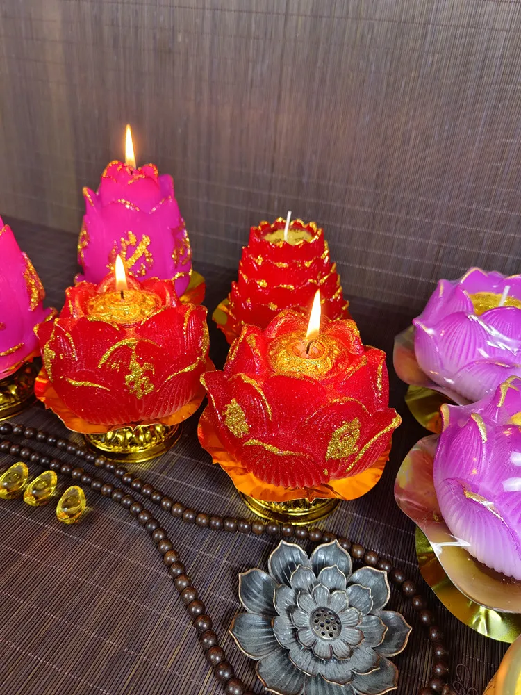 Household Incense Candle Products Lotus Lamp Long lasting Lamp