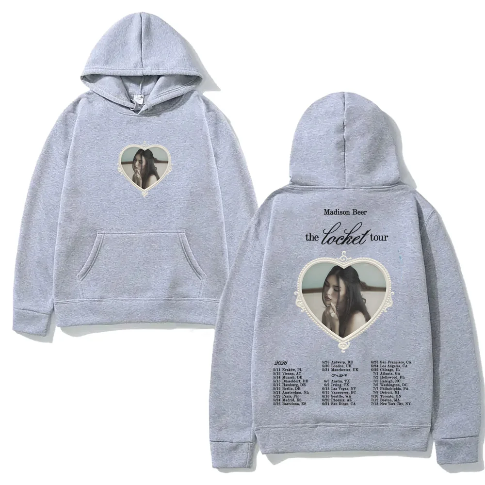 

Madison Beer The Locket Tour 2026 Hooded Casual Fleece Sweatshirt Harajuku High Quality Hoody Autumn/Winter Comfortable Hoody