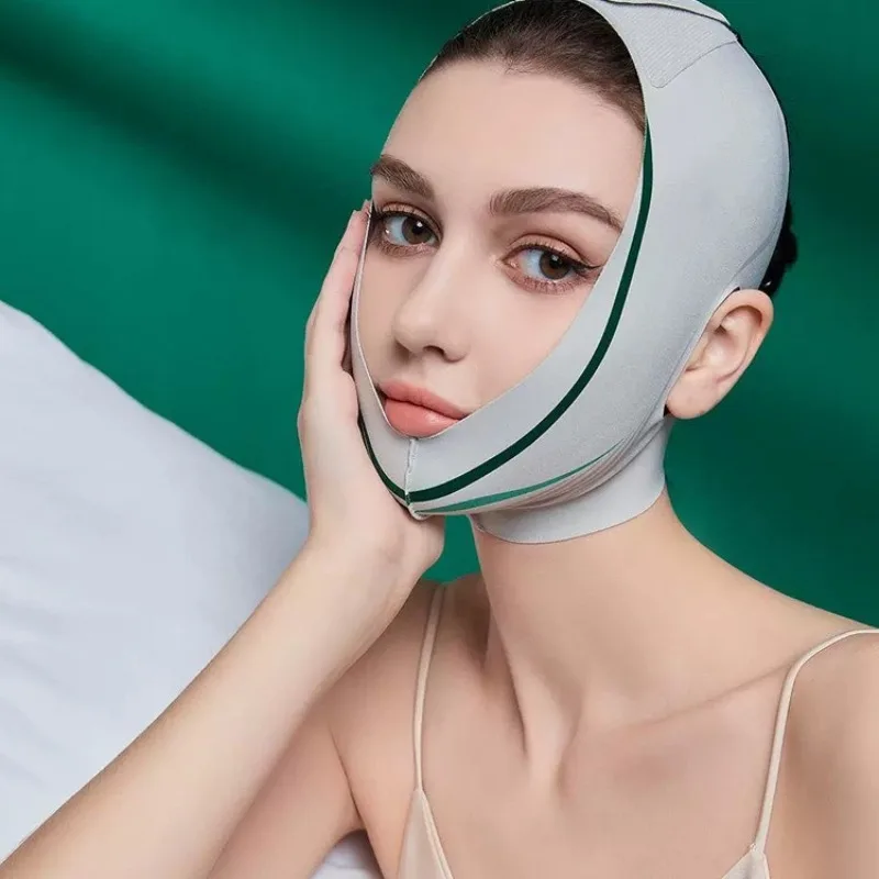 Elastic Face Slimming BANDAGE V Line Face Shaper ผู้หญิง Chin Cheek Lift UP เข็มขัดนวดหน้าสายคล้อง Face Skin Care เครื่องมือความงาม