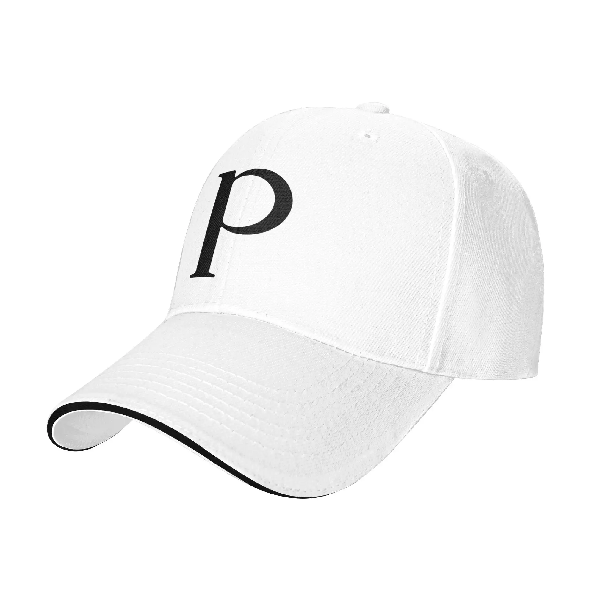 Letter P Minimalist Initial Aesthetic Gift For Children Men Women A Baseball Cap Hat