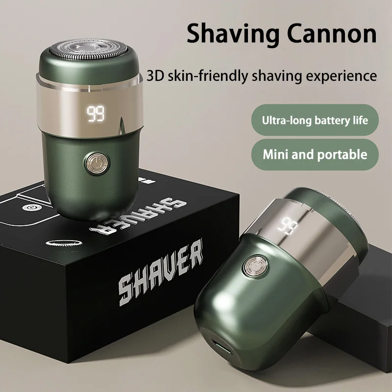 

Новинка 2024 года, мини-электробритва, портативная дорожная бритва для мужчин, IPX7, водонепроницаемый карманный триммер для бороды с быстрой зарядкой, подарок для него