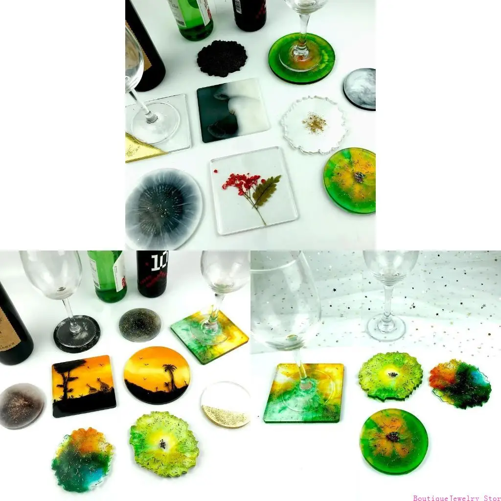 E1PE Silicone Resin Mold Square Round Resin Mold Epoxy Casting Molds