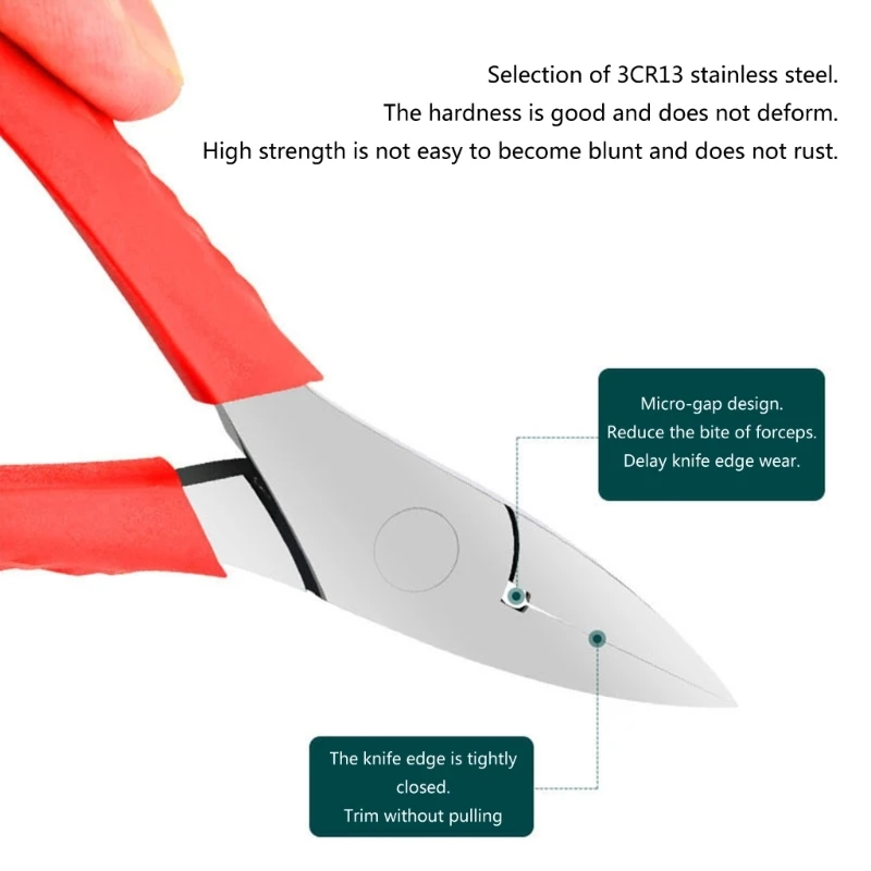 Ergonomic Design Toenail Cutter Quality Stainless Steel,Precise Trimming for Ingrown Nails, Perfect for Beauty Salons