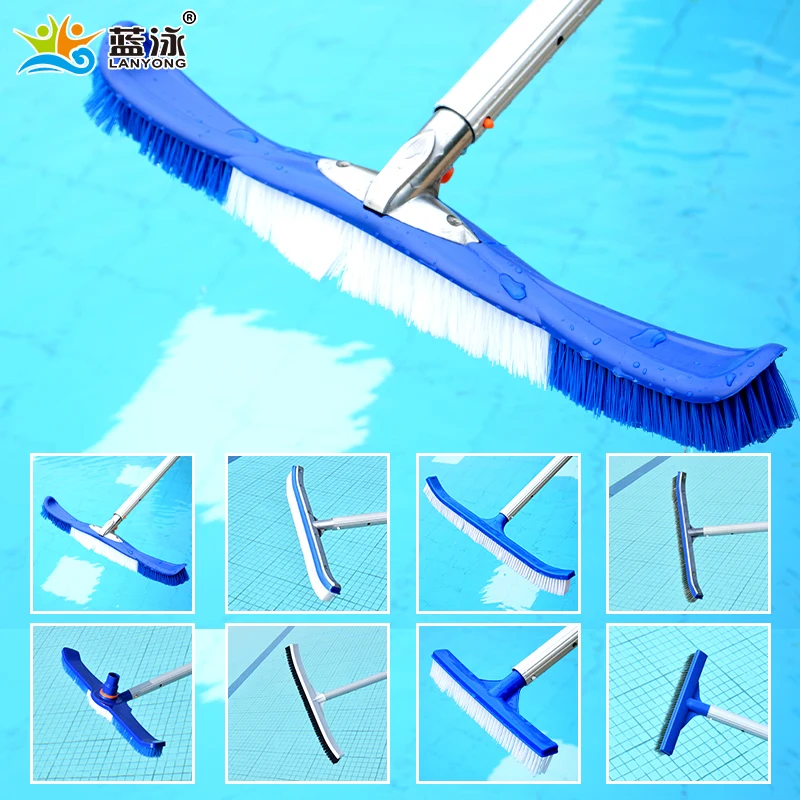 

2023 New Swimming Pool Spa Cleaning Brush Head Duty Cleaner Broom Bent Tool Swimming Pool Brush Swimming Pool Cleaning Equipment