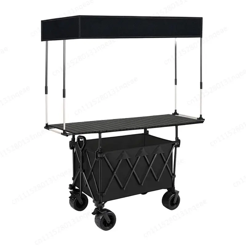 Folding Camper Detachable Compact Storage Outdoor Garden Household Wheeled Trolley