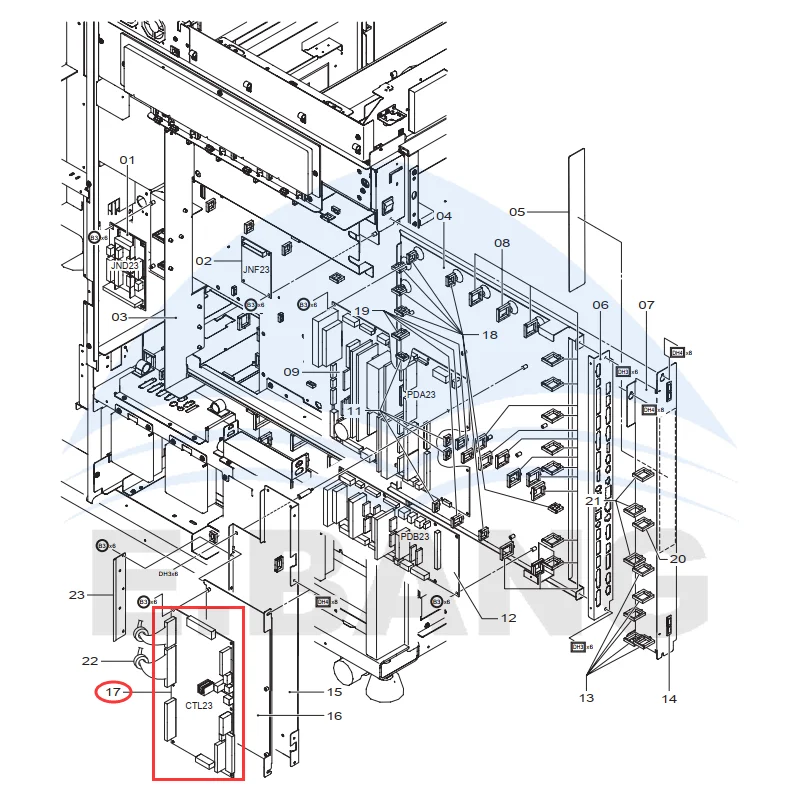 113C1059533/857C1059534 CTL23 Circuit Board 550/570 Color Expander Replacement Part Accessories