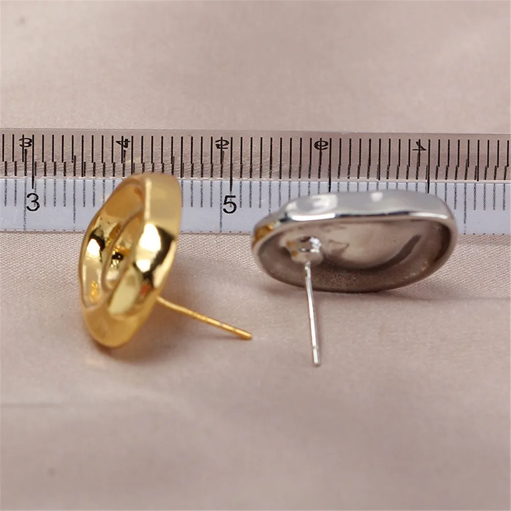 14K Gold Plated Brass Round Earring Hooks,Pearl  Accessories For Earrings,Shvenzy Earwires Fasteners,DIY Earring Findings