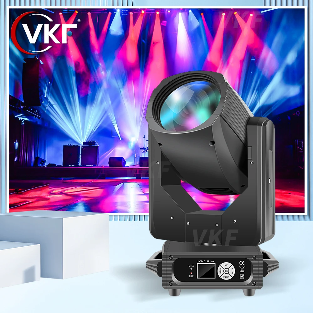 

295W NEW Moving Head Spot Light Gobo Double Prisms Bulb Beam Lights Stage Lighting Projector DMX512 Control for DJ DISCO Party