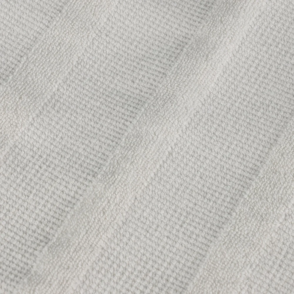 مجموعة مناشف حمام قطنية روما مكونة من 3 مناشف حمام مضلعة ناعمة ماصة وسريعة الجفاف ومتينة للغاية وعالية الجودة في المنتجعات الصحية