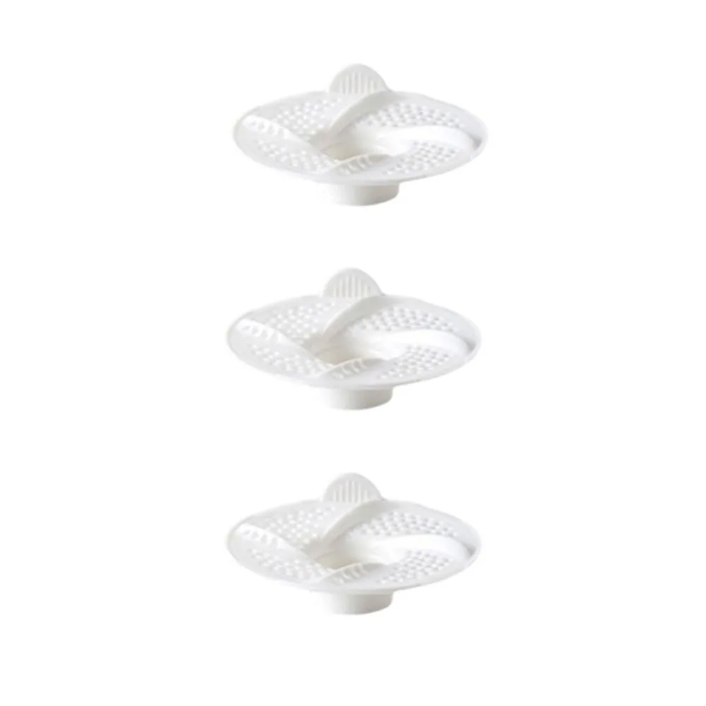 

3pcs New Vortex Floor Drain Rotating Bug Proof Hair Collector Mesh Design Anti-Clogging Sink Strainer Toilet Area