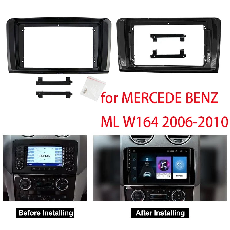 

9 Inch For MERCEDE BENZ ML GL ML350 GL320 X164 W164 Car Radio Stereo Android GPS MP5 Player Fascia Planel Frame Dashboard Cover