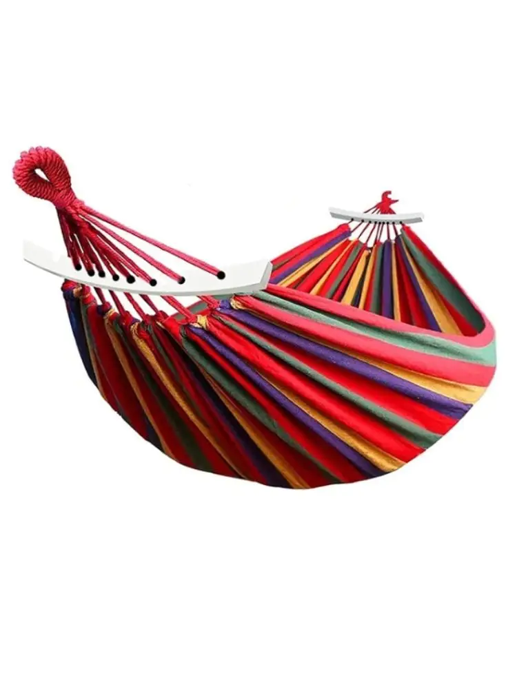 Hammock anti-rollover para crianças e adultos, balanço espessado ao ar livre, cama drop, cama de malha dormitório, interior