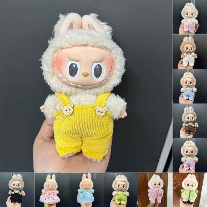 Labubu V1 V2 Multi-style DIY Clothes Accessories for 15-17cm Dolls Fashionable Gift Items for Doll Enthusiasts