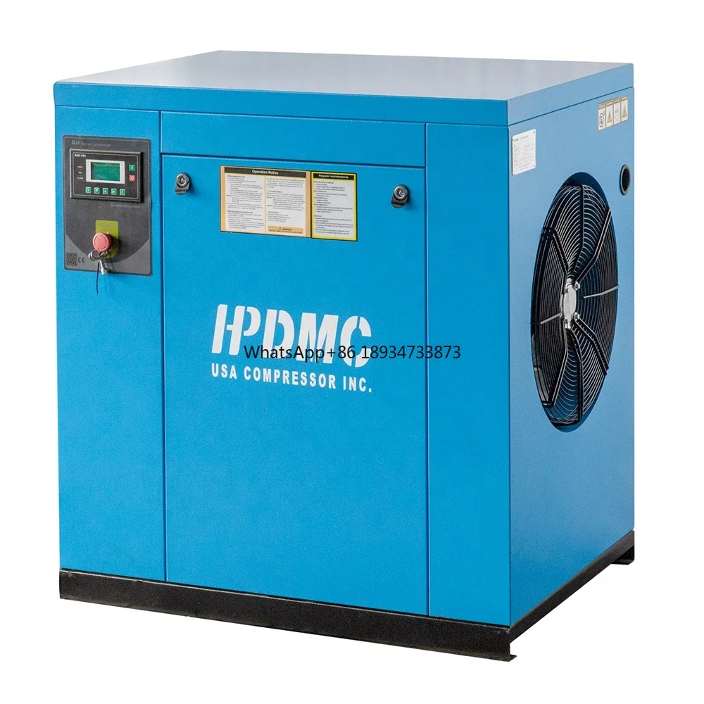 20HP 15kW 8bar Industrial Electrical Screw Type Air Compressor with CE/ISO Certificate