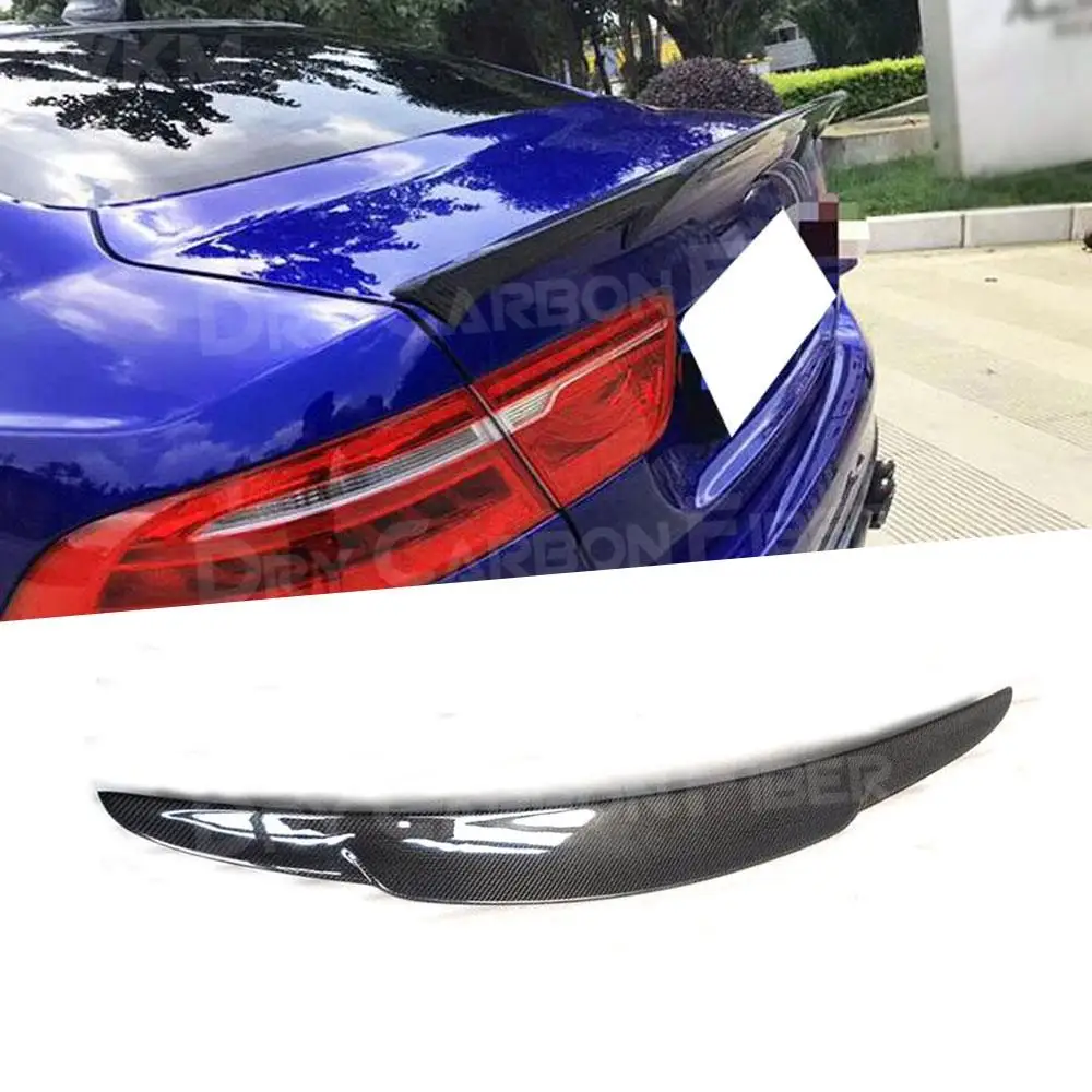 For Jaguar XF XFL 2016-2020 Rear Spoiler Carbon Fiber / FRP Boot Trunk Trim Wings Car Styling