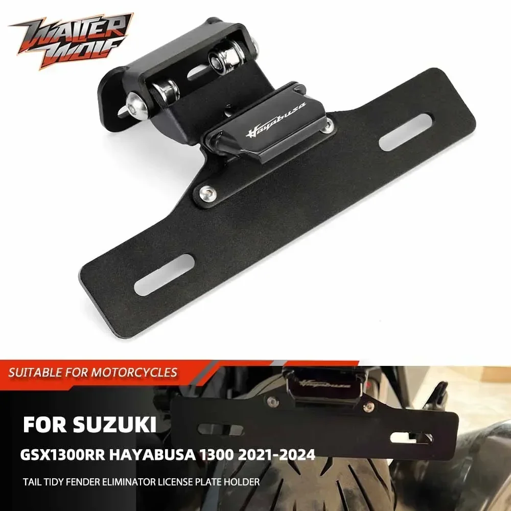 

GSX1300 License Plate Holder For SUZUKI GSX 1300R HAYABUSA Tail Tidy Motorcycle Fender Eliminator LED Light Rear Bracket Support