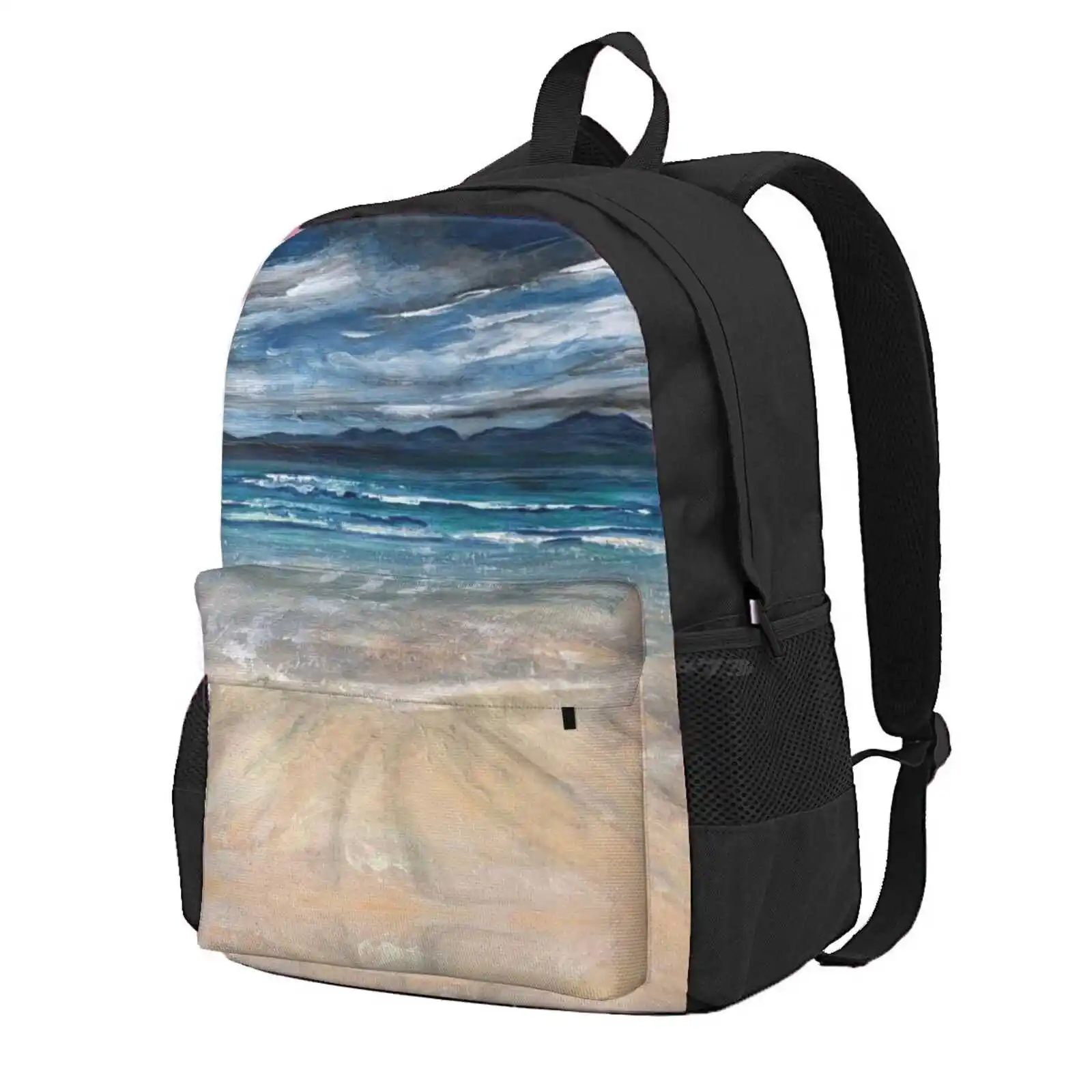 Luskentyre Beach, Isle Of Harris, Scotland Hot Sale Schoolbag Backpack Fashion Bags Luskentyre Isle Of Harris Outer Hebrides