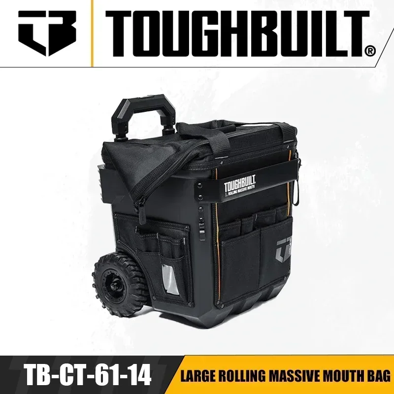 TOUGHBUILT TB-CT-61-14/18/22 Large/X-Large/XX-Large Rolling Massive Mouth Bag Multi-functional Waterproof Push-pull Toolkit