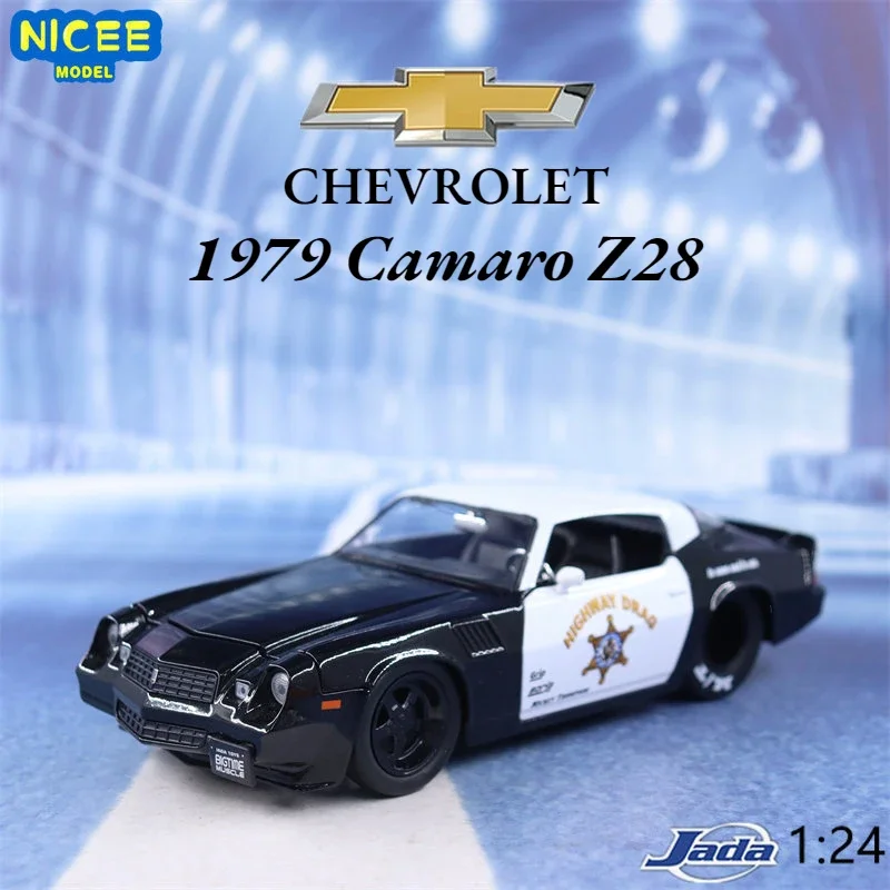 1:24 1979 Chevrolet Camaro Z28 police car High Simulation Diecast Car Metal Alloy Model Car Children\'s toys collection gift J237