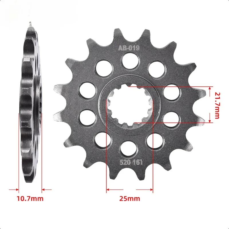 

520 16T 16 Tooth Motorcycle Front Sprocket Gear Wheel Cam for Yamaha Road XJ6 20S XJ-6 ABS 36B 6S XJ6S