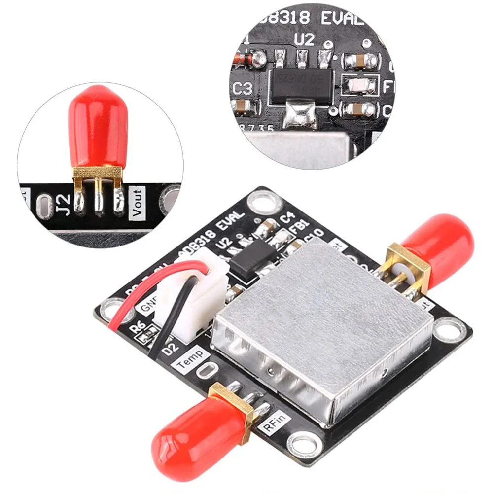 Efficient AD8318 Logarithmic Detector Module Amplifier 1M-8 GHz Dynamic Control