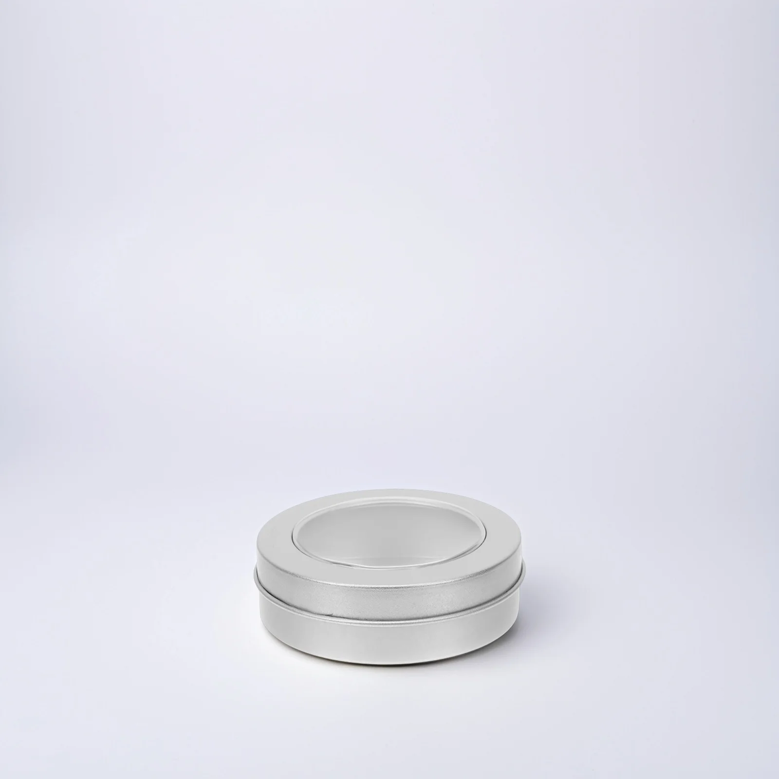

4 Pcs Window Tin Can Round Empty Containers Tinplate Classic Design Secure Lid Storage Christmas Cookie