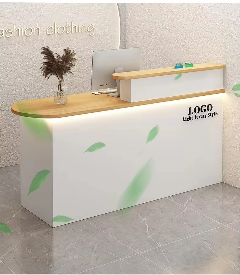 Clothing Store Supermarket Catering Simple Counter Beauty Salon Company Reception Desk