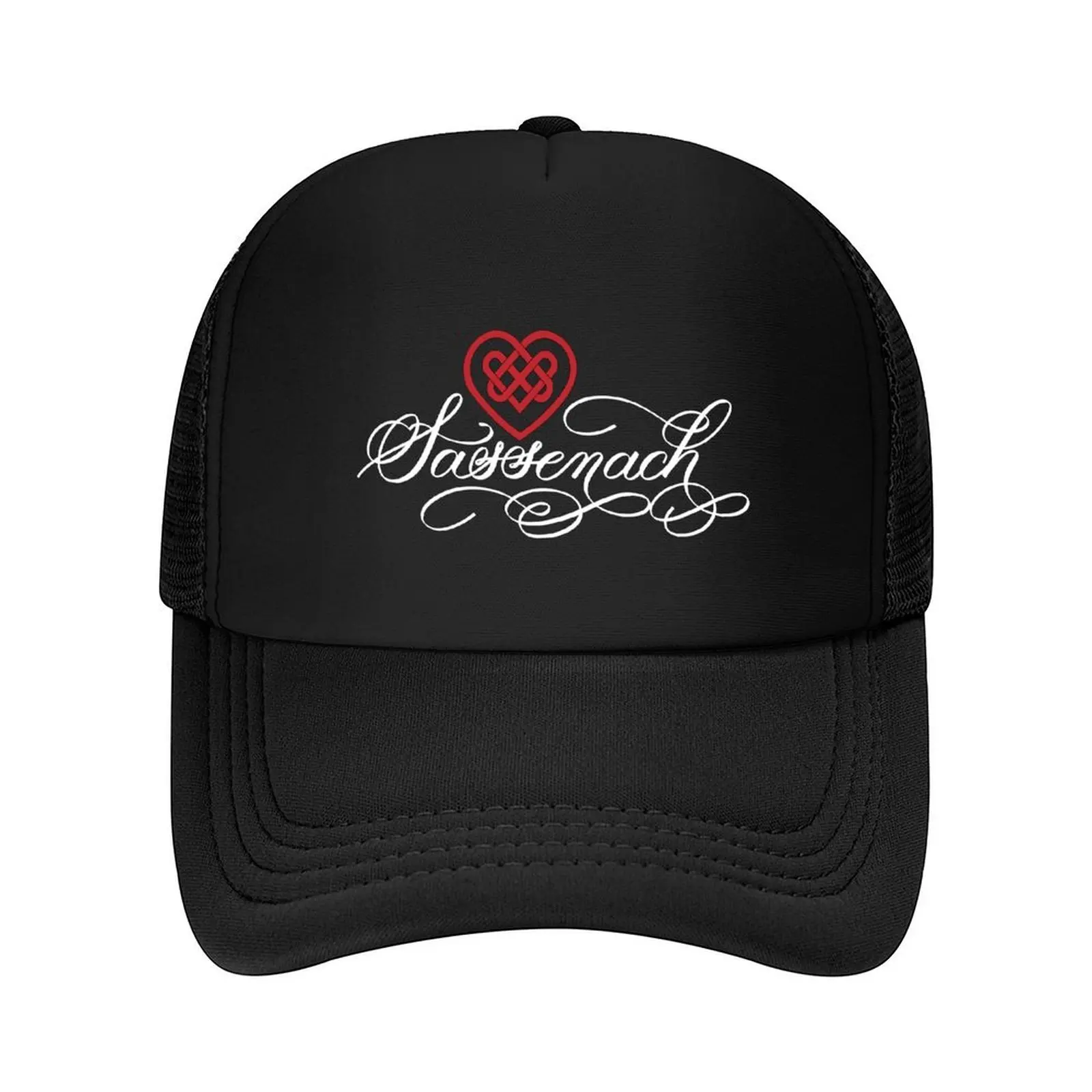 

Sassenach with Celtic Heart on white Baseball Cap black Snap Back Hat sun hat Winter hat Hats For Men Women's