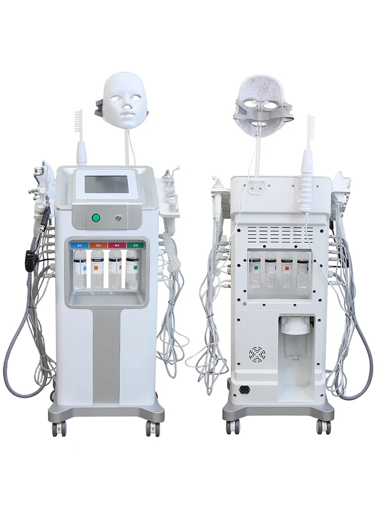 12 in 1 Water Zuurstof Hydro Machine Gezicht Lifting Diepe Reiniging Dermabrasie Aqua Peeling Machine Huidverjonging Kleine Bubble