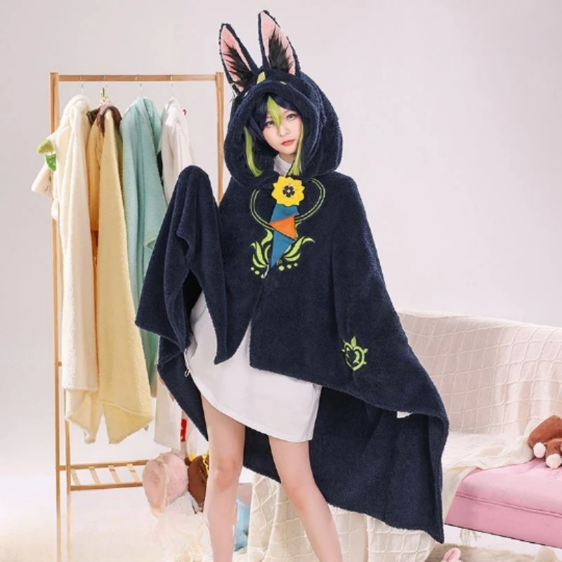 

Anime Figure Game Genshin Impact Plush Toys Kaedehara Kazuha Flannel Blanket Plushie Pajamas Soft Sofa Blanket Children Gift