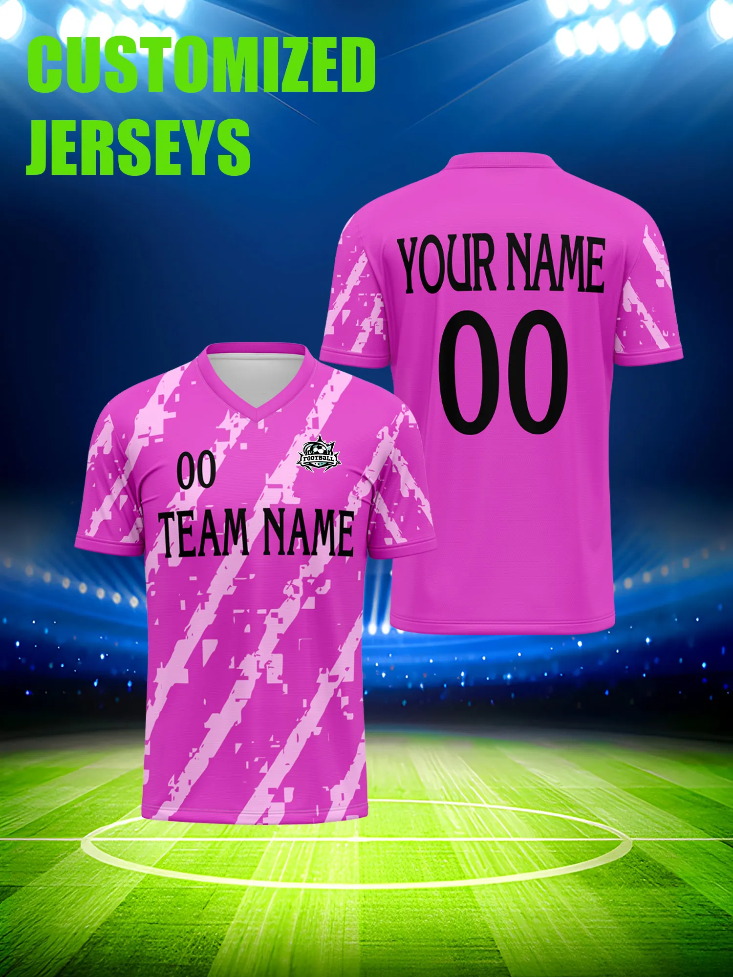 

Футболка для футбола с индивидуальным изображением, номером и именем, минималистичная, простая, стильная форма для болельщиков команды.