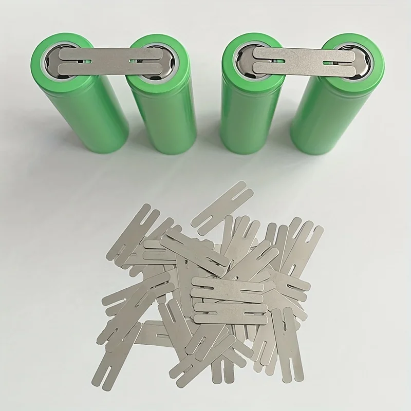 100Piece HSpot-welded steel strip，18650Connecting piece，Spot welding connects coated metal sheets，Battery welding tab，For electr