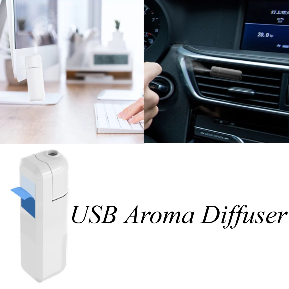 

For Universal Car Aroma Diffuser Machine USB Powered Air Vent Freshener Fragrance Dispenser Sprayer Car Perfume Auto Accessories