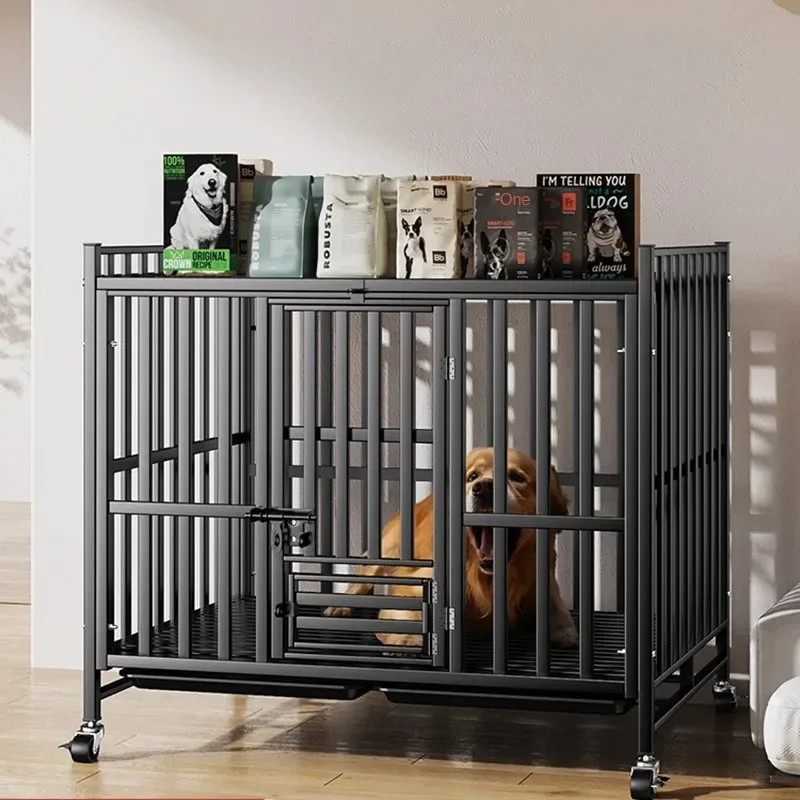 Modern Metal Dog House for Balcony Cage One-piece Extra Large Space Simple Creative Household House for