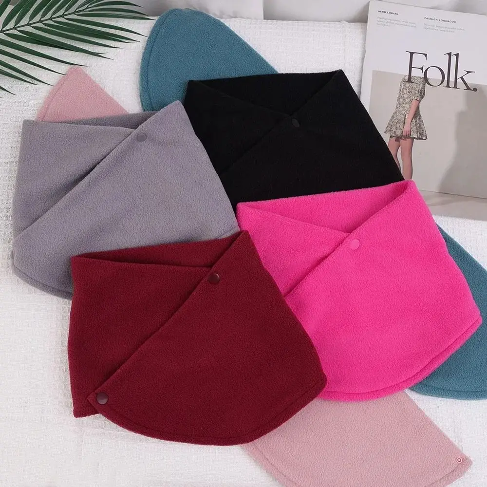 Unisex Thickened Neck Scarf Warmth Double Layer Neck Sleeve Scarf Windproof Women's Scarves Autumn Winter