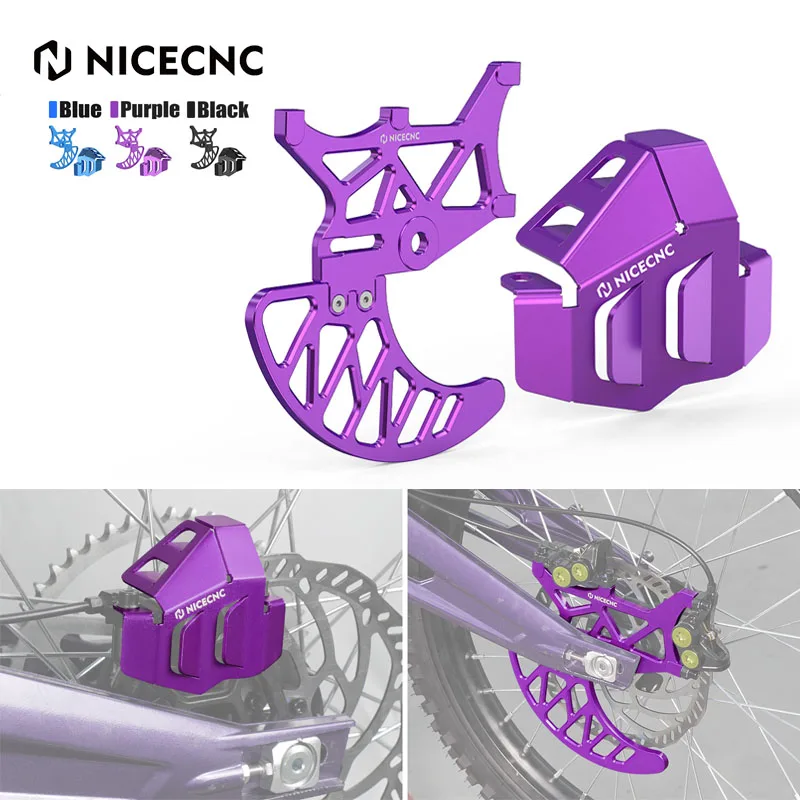 

NICECNC For Surron Light Bee X S L1E Rear Brake Disc Guard Brake Caliper Guard Aluminum For Segway X160 X260 Electric Dirt Bike