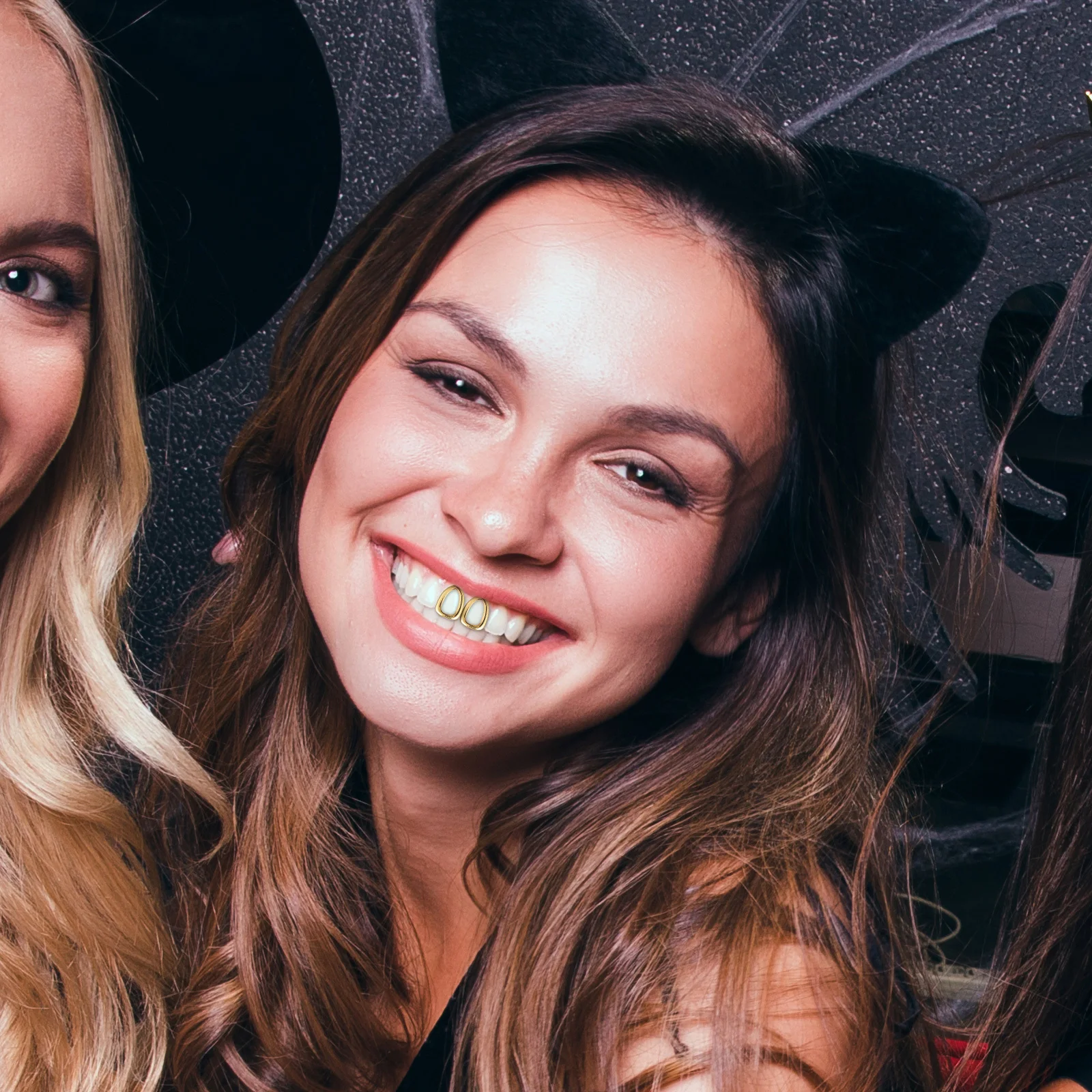 2 قطعة شوايات الأسنان المعدنية النحاسية قبعات الأسنان الذهبية الهيب هوب حفلة مغني الراب زي الفم شواء غطاء الأسنان الذهبية الشوايات لأسنانك