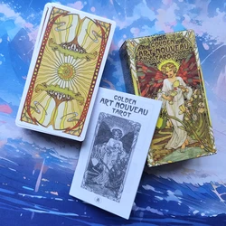 Divination tarot cards for beginners with Guidebook, 12x7cm size, English, Spanish, Italian, Portuguese, French, art