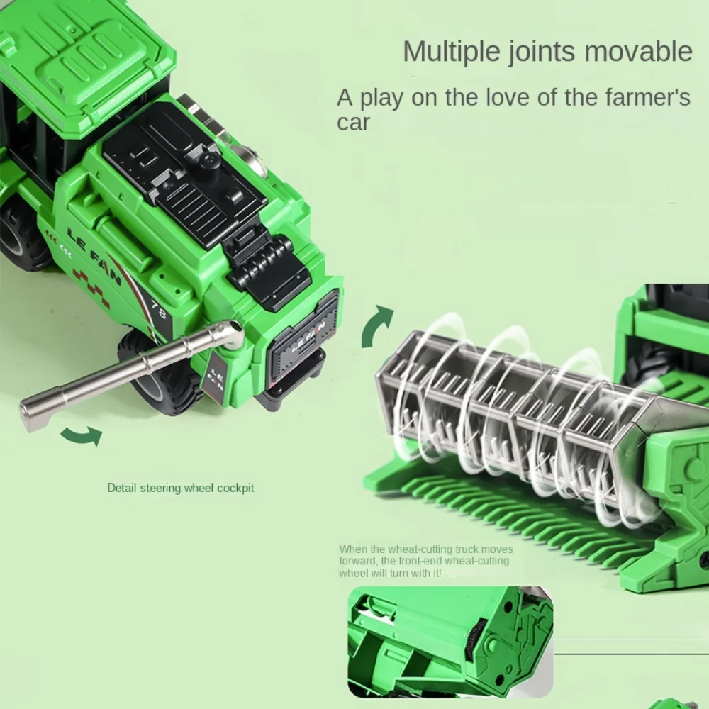 수확기 시뮬레이션 농장 수확기 장난감 트랙터 장난감 덤프 트럭, 어린이 농부 카트 장난감 크레인 수동 기술