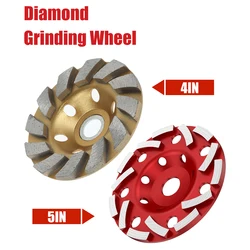 125/100mm Diamond Segment Grinding Cup Wheel Wood Carving Disc Wheel Disc Bowl Metalworking Cutting Shape Grinding Cup Concrete