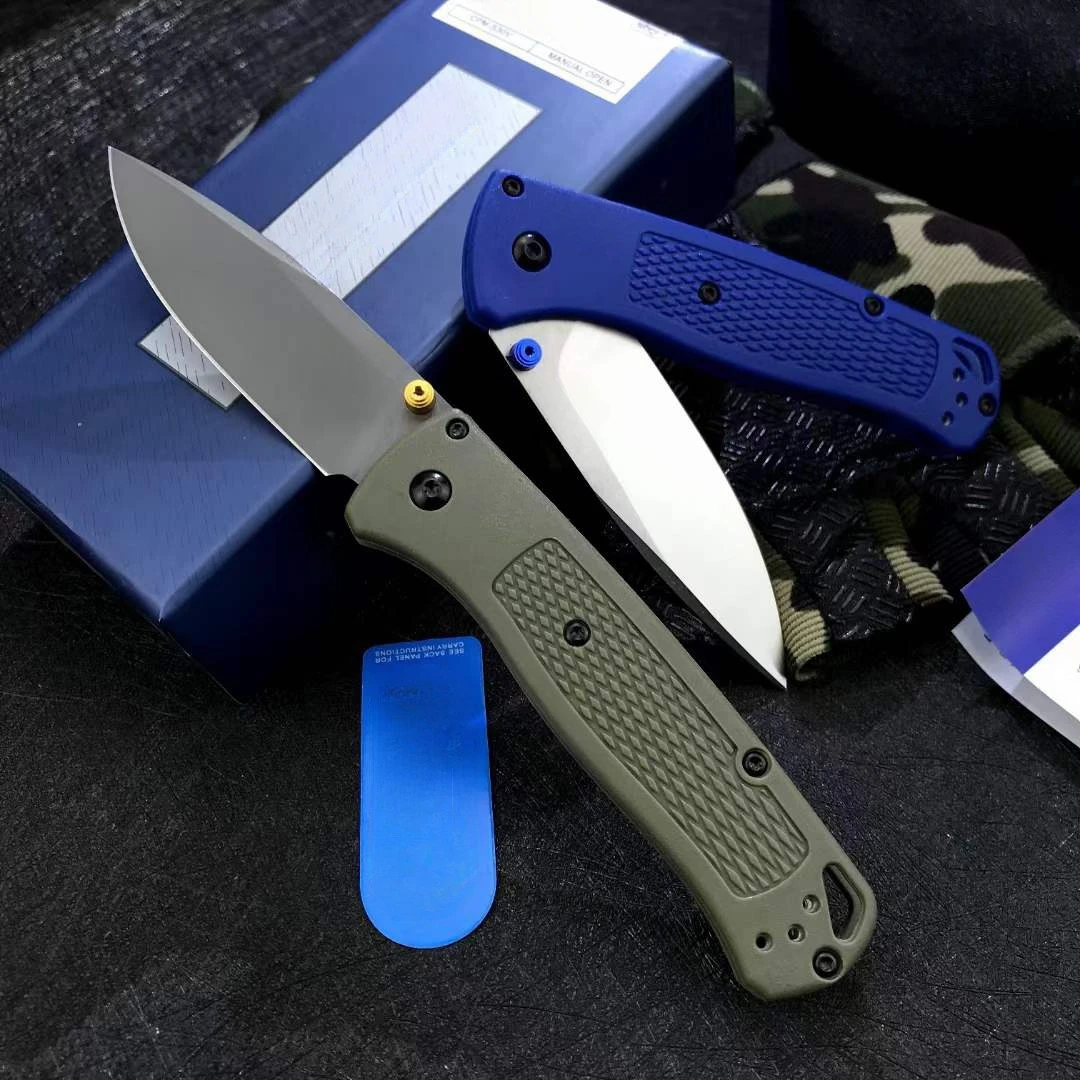 BM 535 Grivory Drop Point Ultra Lightweight Folding Camping Pocket Knife Outdoor Self-defense Portable Durable EDC Multitools