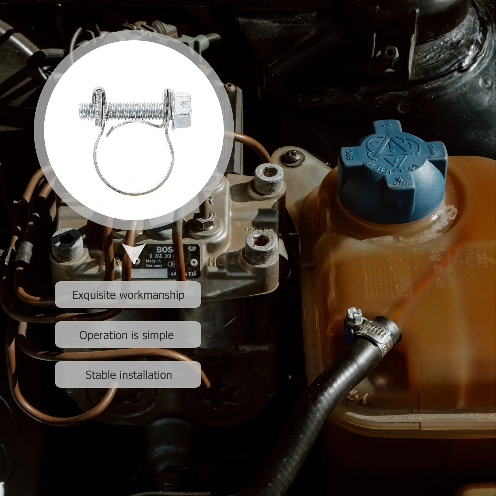 

20 шт., оцинкованный железный зажим для топливного шланга, регулируемые зажимы для водопроводных труб, мини-зажимы для шлангов, сверхмощные зажимы для трубок, топливная линия