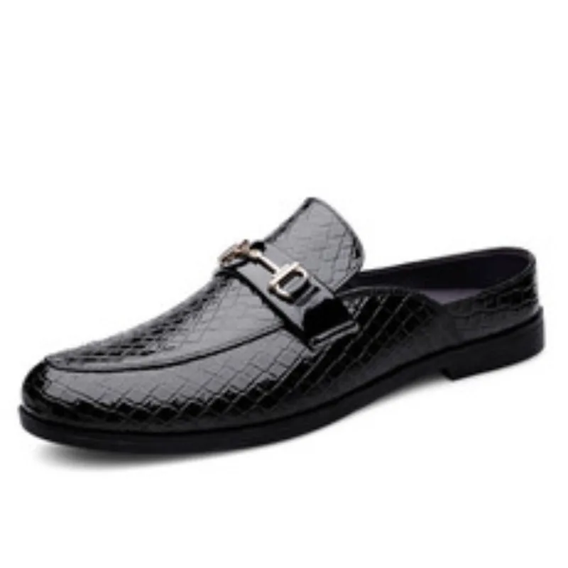 

Daily business shoes, fashionable and classic, lazy person with half a pair of slippers, high-quality casual business loafers