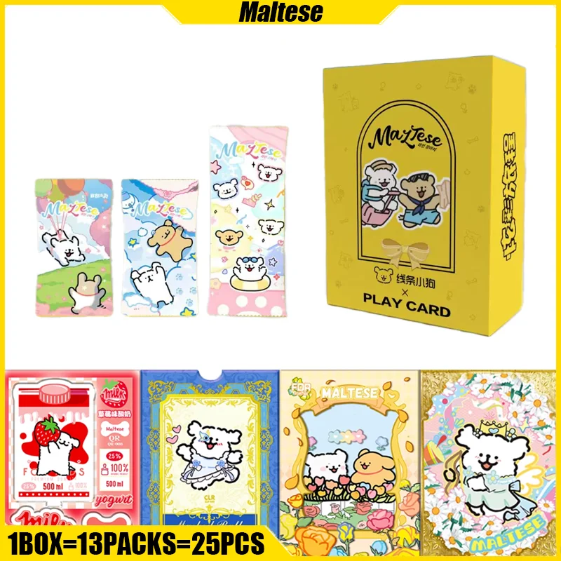 Play Card Maltese Cards Colorful Journey Anime Collection Cards Mistery Box Board Games Toys Birthday Gifts for Boys and Girls